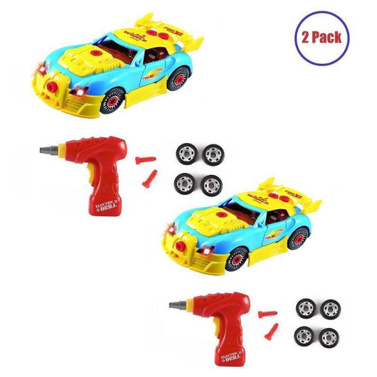 2-Pack Build Your Own Toy Car Set with Electric Drill & 30 Pieces-Toy-AfiLiMa Essentials