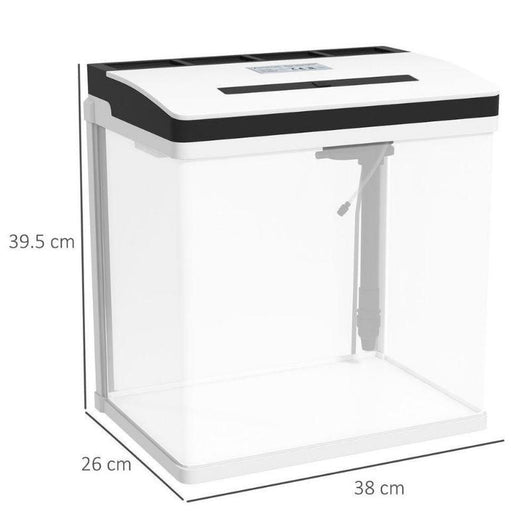 28L Glass Fish Tank with LED Lighting, Filter & Water Pump-Fish Tank-AfiLiMa Essentials