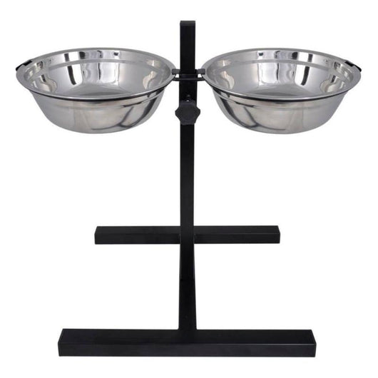 Adjustable Double Diner Pet Dog Feeding Stand-Dog Bowl-AfiLiMa Essentials