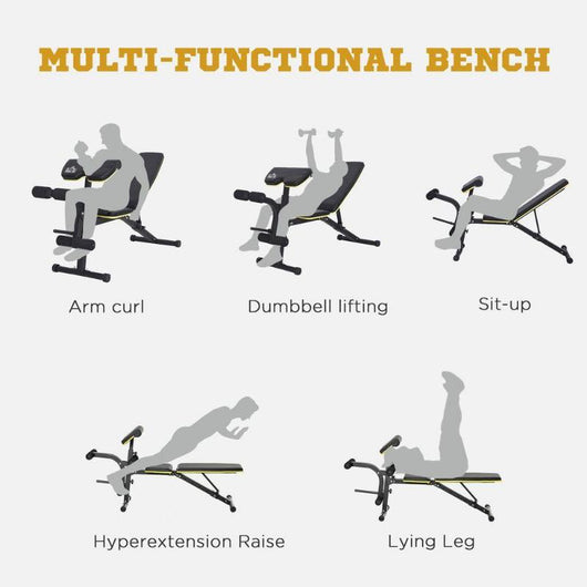 Adjustable Multi Sit-Up Weight Bench for Home Gym-Weight Bench-AfiLiMa Essentials