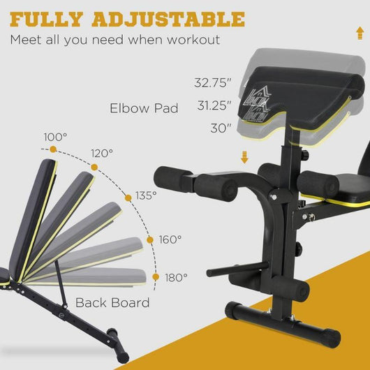 Adjustable Multi Sit-Up Weight Bench for Home Gym-Weight Bench-AfiLiMa Essentials