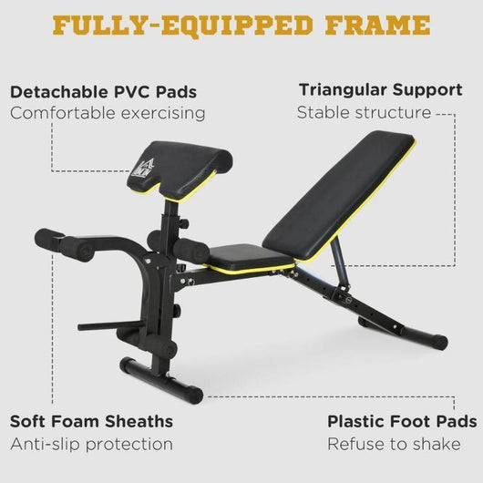 Adjustable Multi Sit-Up Weight Bench for Home Gym-Weight Bench-AfiLiMa Essentials