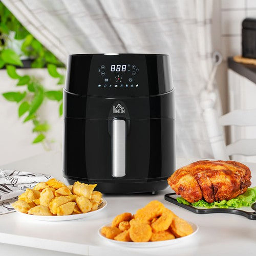 Air Fryer 1500W 4.5L with Digital Display Timer for Low Fat Cooking-Decor-HOMCOM-AfiLiMa Essentials