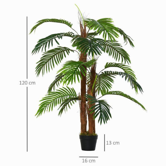 Artificial Palm Tree Decorative Plant 19 Leaves Nursery Pot-Artificial Plant-AfiLiMa Essentials