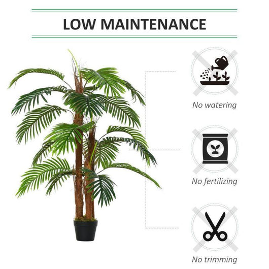 Artificial Palm Tree Decorative Plant 19 Leaves Nursery Pot-Artificial Plant-AfiLiMa Essentials