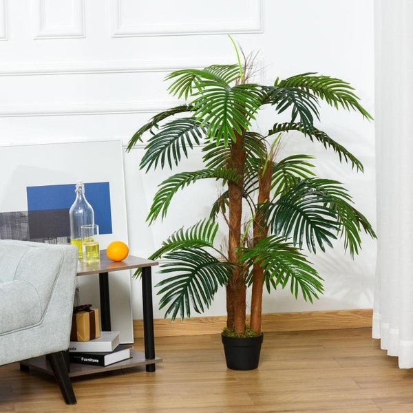 Artificial Palm Tree Decorative Plant 19 Leaves Nursery Pot-Artificial Plant-AfiLiMa Essentials