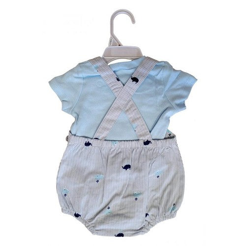Baby Starters Romper & Vest 2 Piece Baby Clothes with Whale Design-Clothing Set-Baby Starters-AfiLiMa Essentials