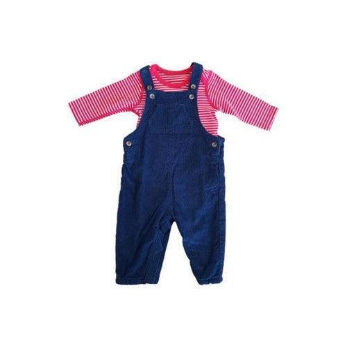 Baby and Toddler Unisex 2 Piece Corduroy Dungaree Outfit-Baby Clothes-AfiLiMa Essentials