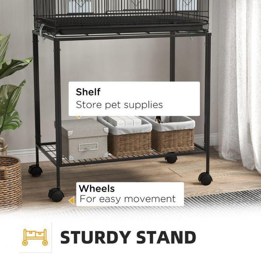 Bird Cage on Wheels with Stand, for Canaries-Bird Cage-AfiLiMa Essentials