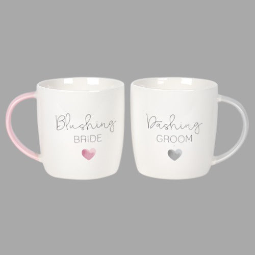 Blushing Bride Dashing Groom Ceramic Mug Set-Mug-Something Different-AfiLiMa Essentials