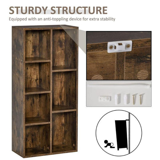 Bookcase Industrial Display Cabinet Cube Storage Rustic-Bookcase-AfiLiMa Essentials