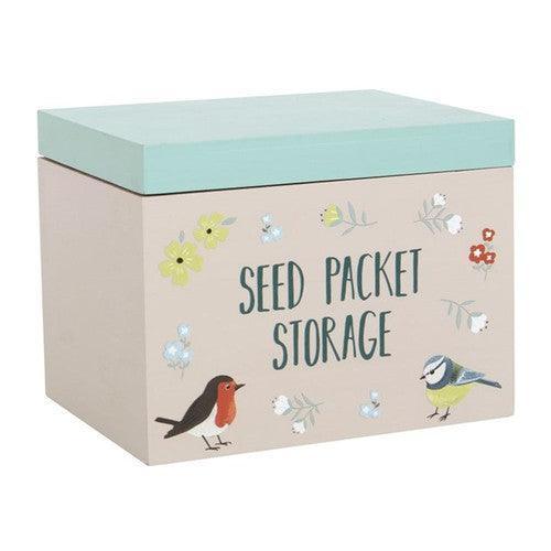 British Garden Birds Seed Packet Storage Box-Birds Seed storage box-AfiLiMa Essentials