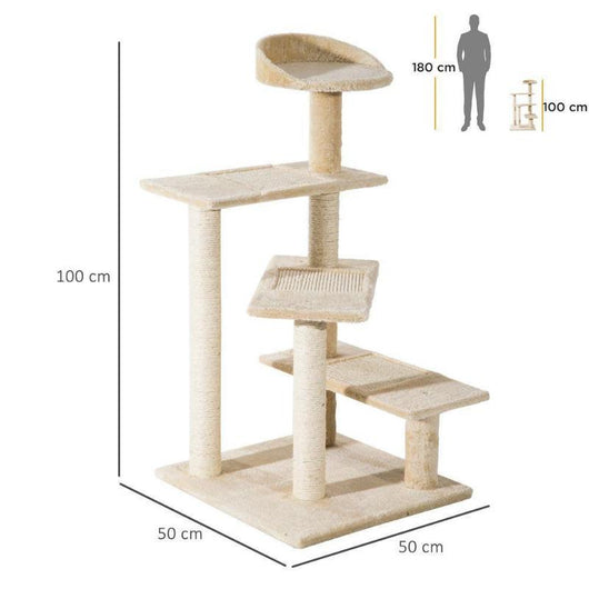 Cat Tree Scratcher Climbing Post Kitten Pets Scratching Furniture Tower-Cat Tree-AfiLiMa Essentials