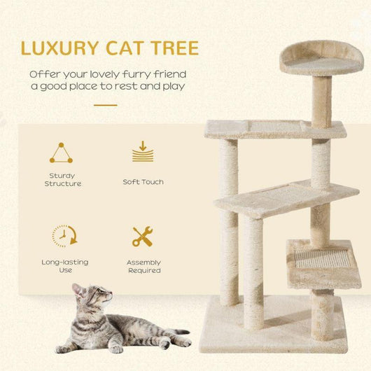 Cat Tree Scratcher Climbing Post Kitten Pets Scratching Furniture Tower-Cat Tree-AfiLiMa Essentials