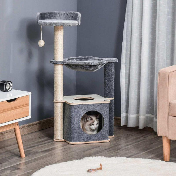 Cat Tree Tower Activity Centre with Sisal Scratching Posts-Cat Tree-AfiLiMa Essentials