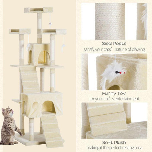 Condo Furniture Scratcher Post Pet Cat Tree-Cat Tree-AfiLiMa Essentials