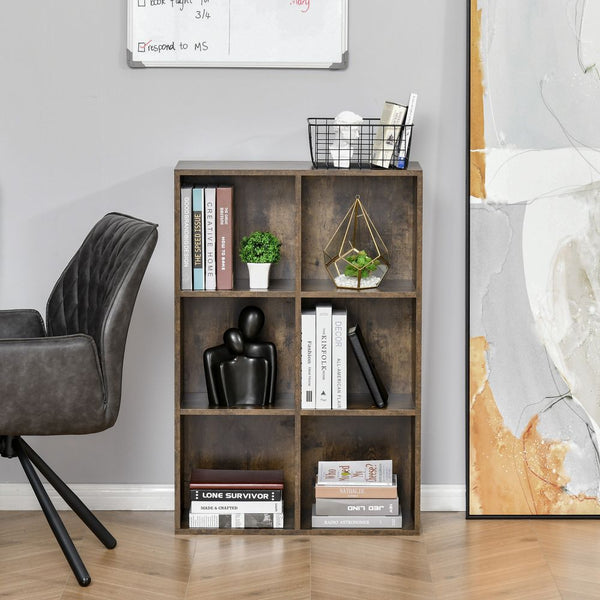 Cubic Cabinet Bookcase Storage Shelves Display for Study, Home, Office-HOMCOM-AfiLiMa Essentials