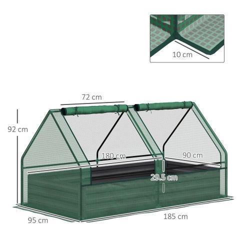 Elevated Garden Planter with Protective Greenhouse-Greenhouse-AfiLiMa Essentials