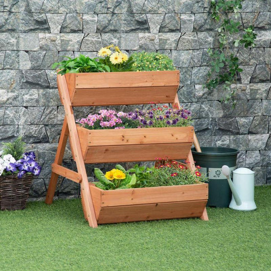 Elevated Wooden Planter Box Kit for Raised Garden Beds-Planter Box-AfiLiMa Essentials