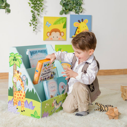 Fantasy Fields Kids Safari Bookshelf Bookcase Toy Organiser Storage-Toy Organiser Storage-Fantasy Fields-AfiLiMa Essentials