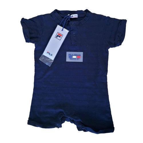 Fila Baby Boy and Girl Romper with Stylish Design and Soft Cotton Comfort-Romper-AfiLiMa Essentials