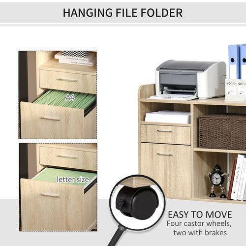 Filing Cabinet Mobile Printer Stand-Storage Shelf-AfiLiMa Essentials