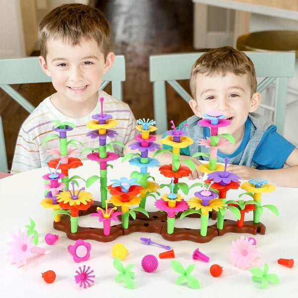 Floral Bouquet Building Blocks Toy for Ages 3+-Toy-AfiLiMa Essentials