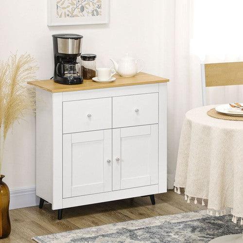 Freestanding Kitchen Sideboard Storage Cabinet with Drawers and Cupboards-Storage Cabinet-AfiLiMa Essentials