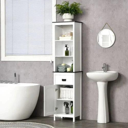 Freestanding Tall Bathroom Cabinet-Bathroom Cabinet-AfiLiMa Essentials