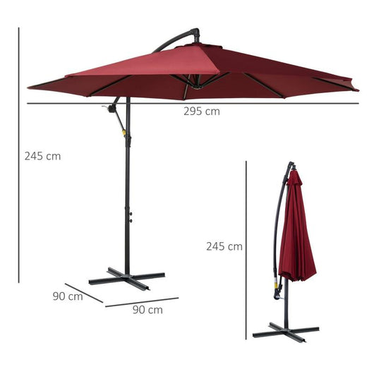 Garden Banana Parasol Cantilever-Parasol-AfiLiMa Essentials