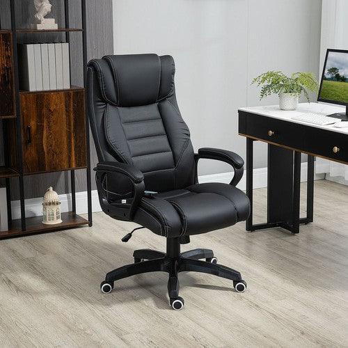 High Back 6 Points Vibration Massage Executive Office Chair-Office Chair-AfiLiMa Essentials