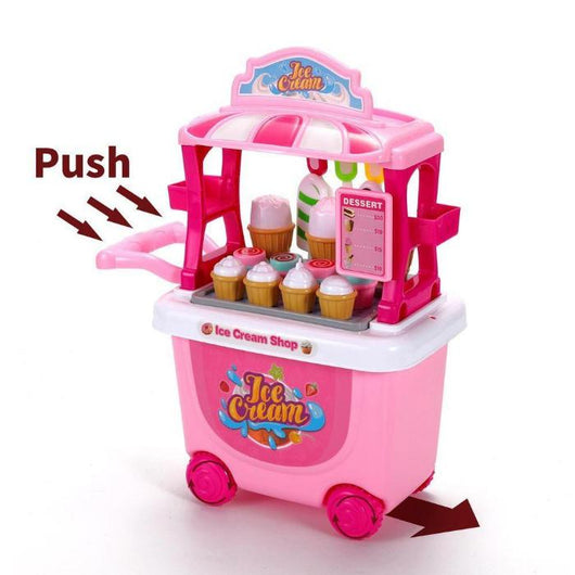 Ice Cream Cart Playset: Pretend Play Shop & Food Toy-Toy-AfiLiMa Essentials