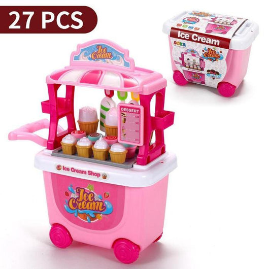 Ice Cream Cart Playset: Pretend Play Shop & Food Toy-Toy-AfiLiMa Essentials