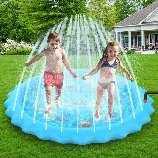 Inflatable Round Water Splash Pad for Kids - Summer Play Mat Toy-Toy-AfiLiMa Essentials