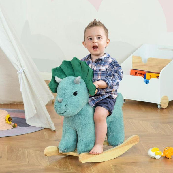 Kids Triceratops Shaped Ride On Rocking Horse-Rocking Horse-AfiLiMa Essentials