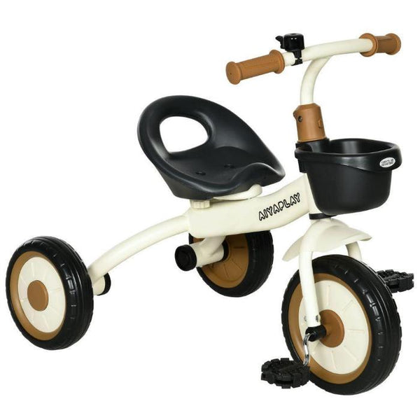 Kids Tricycle with Adjustable Seat, Basket, Bell-Toddler Tricycle-AfiLiMa Essentials