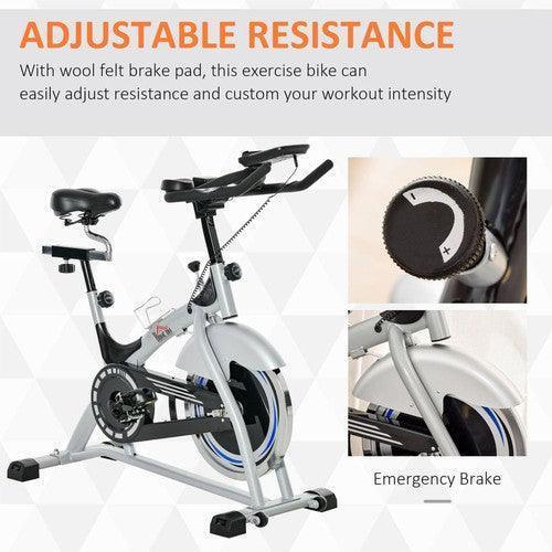 LCD Monitor Cycling Exercise Bike with Adjustable Resistance-Exercise Bike-AfiLiMa Essentials