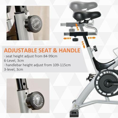 LCD Monitor Cycling Exercise Bike with Adjustable Resistance-Exercise Bike-AfiLiMa Essentials