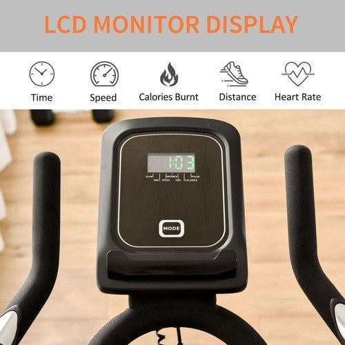 LCD Monitor Cycling Exercise Bike with Adjustable Resistance-Exercise Bike-AfiLiMa Essentials