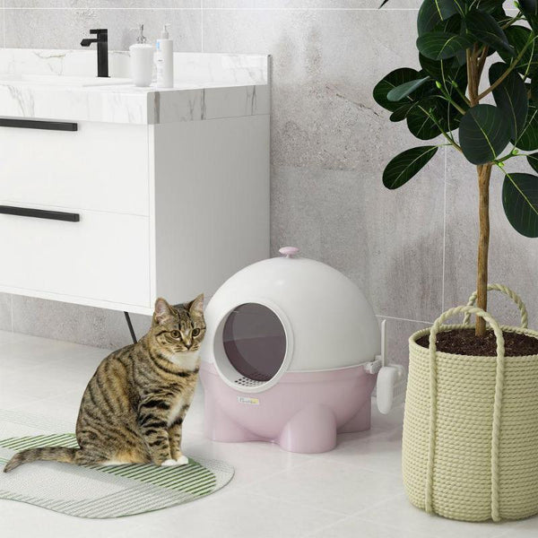 Large Cat Litter Box with Scoop, Front Entrance-Cat Litter Box-AfiLiMa Essentials