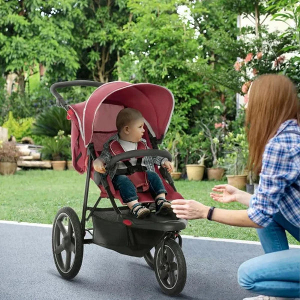 Lightweight Pushchair with Adjustable Reclining Backrest-Baby Pushchair-AfiLiMa Essentials