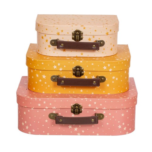 Little Stars Suitcases - Set of 3-Suitcases-Geko-AfiLiMa Essentials