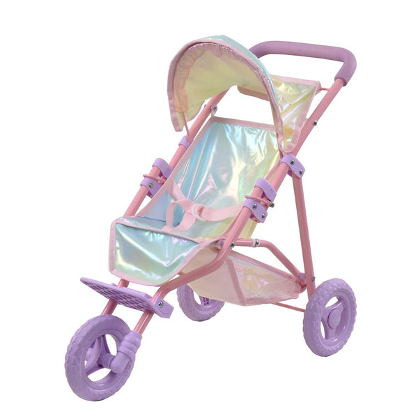 Little World Dreamland Baby Doll Pram Pushchair Stroller with Storage-Toy-Olivia's Little World-AfiLiMa Essentials