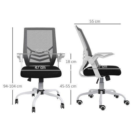 Mesh Swivel Office Chair with Lumbar Support-Office Chairs-AfiLiMa Essentials