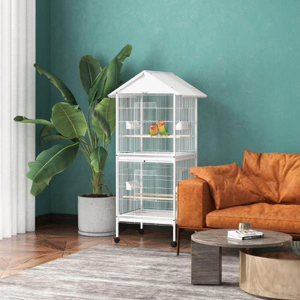 Metal Bird Cage Feeder for Small to Medium Birds-Bird Cage Feeder-AfiLiMa Essentials