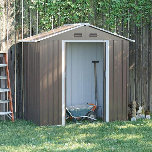 Metal Storage Shed for Outdoor and Garden Use-Rattan Sofa Set-AfiLiMa Essentials