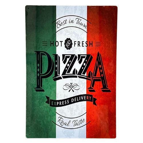 Metal Wall Sign Pizza Italy-Metal Sign-AfiLiMa Essentials