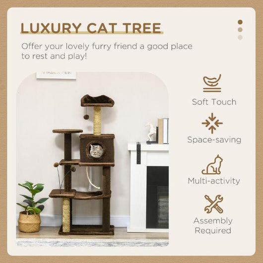 Modern Cat Tree with Scratching Post-Cat Tree-AfiLiMa Essentials