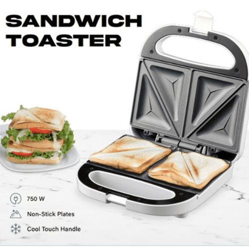 Multi-Function Non-Stick Sandwich Maker with Grill Plates-Sandwich Maker-AfiLiMa Essentials