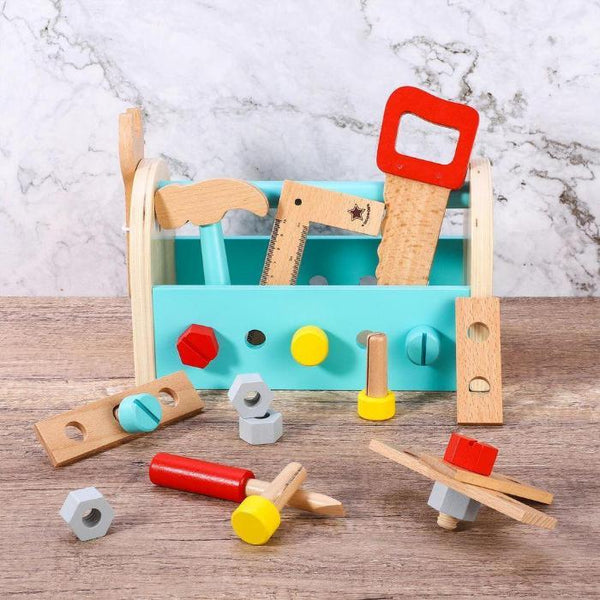 My First Toolbox Carpenter Play Set - Wooden Tools for Ages 3+-Toy-AfiLiMa Essentials